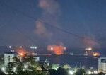 Ukrajinske drony zasiahli pristav Tuapse poziar vypukol