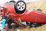 Nedaleko Zvolena opity vodic prevratil auto na strechu