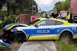 Rychlo a zbesilo po polsky Mustang opiteho vodica dostal majaky aj tak skoncil v plote