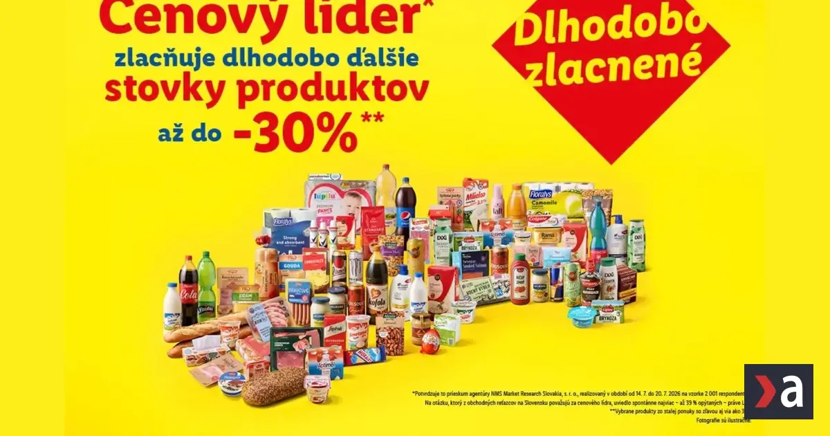 Nákup v Lidli sa vyplatí: Za rovnaký tovar zaplatíte o 22 % menej
