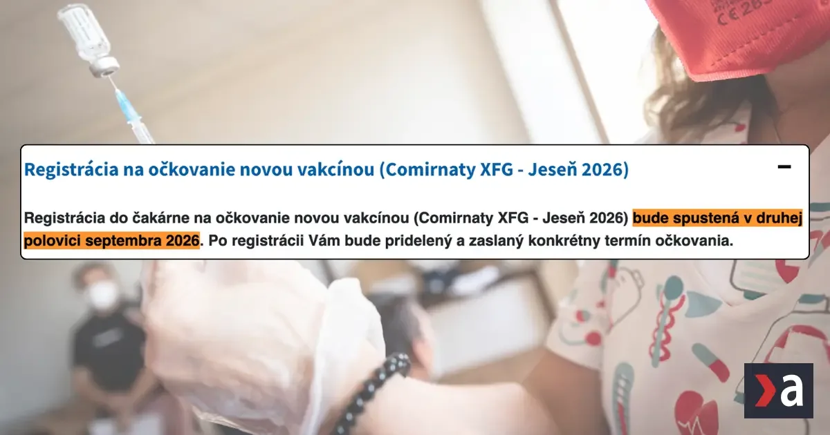 Sezóna prichádza: Česi sa už vo veľkom očkujú, na Slovensku nie je spustená registrácia
