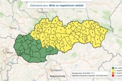 Slnečné a teplé počasie vystrieda ranný prízemný mráz
