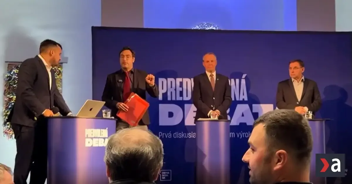 Moderátor vyhlásil, že to nie je maštaľ, a predvolebná debata v Žiline bola zrušená