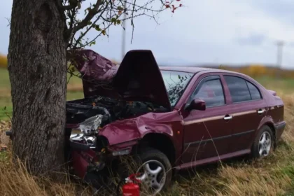 Opitý šofér s 2,5 promile narazil do stromu, prišiel o vodičák