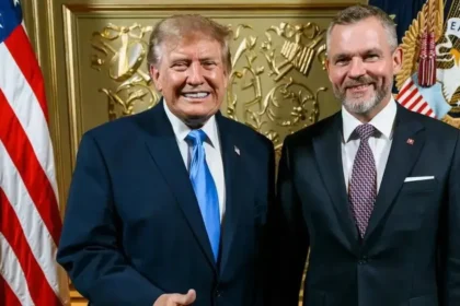 Pellegrini zverejnil fotografiu s Trumpom po rozhovore v New Yorku