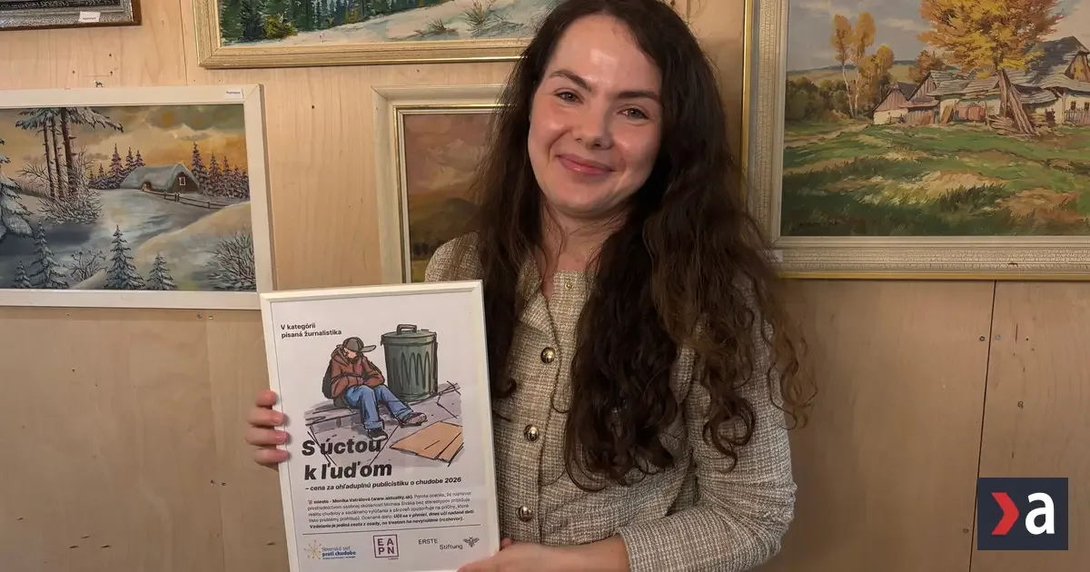 Redaktorka Aktualít Monika Vatrálová získala novinársku cenu