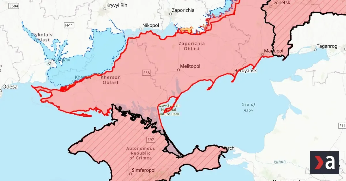 Zreteľne vidno, kde hrozí Rusom rozhodujúca porážka vojny. Všetko tam hrá proti Putinovi